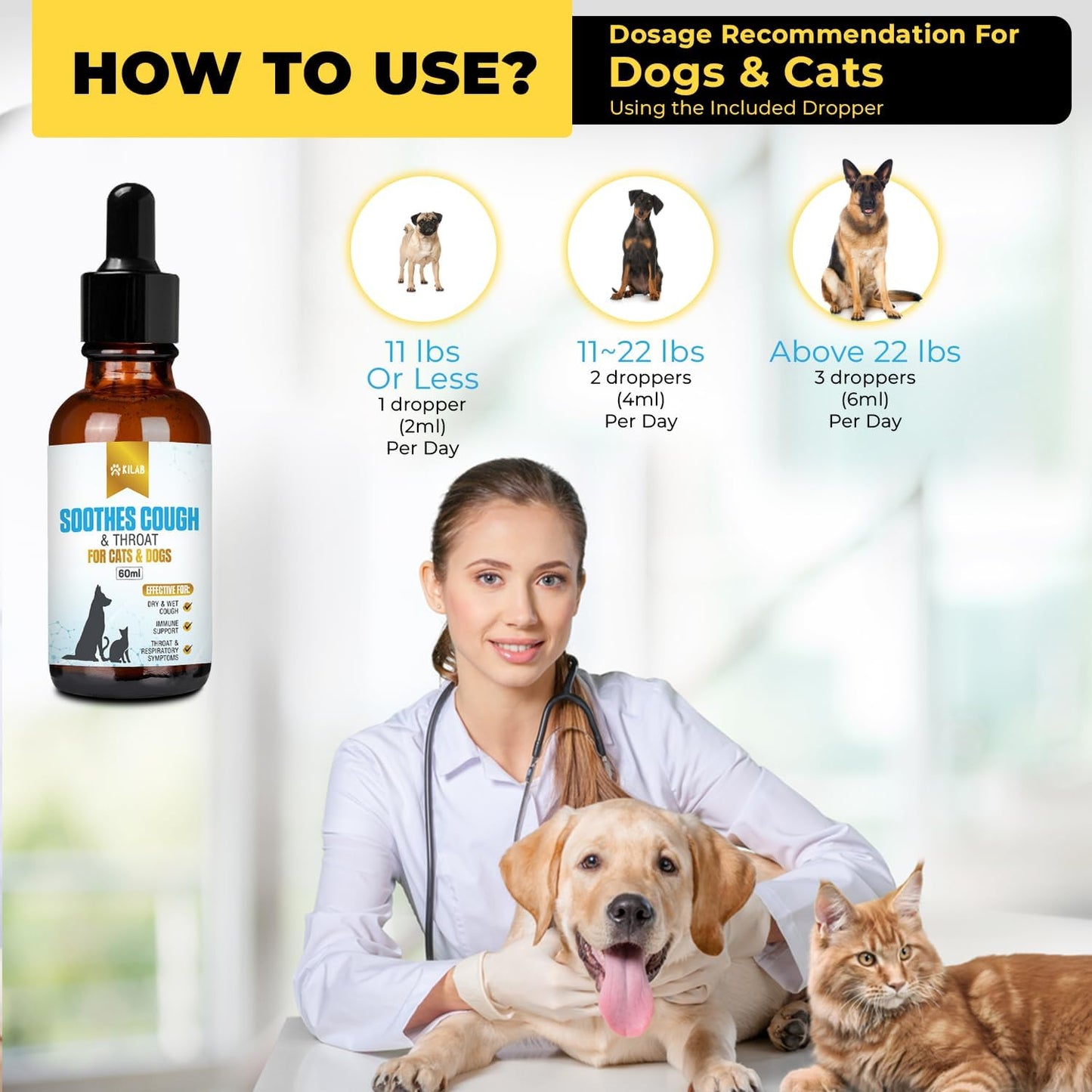 Respiratory Relief: Natural Cat and Dog Cough Medicine