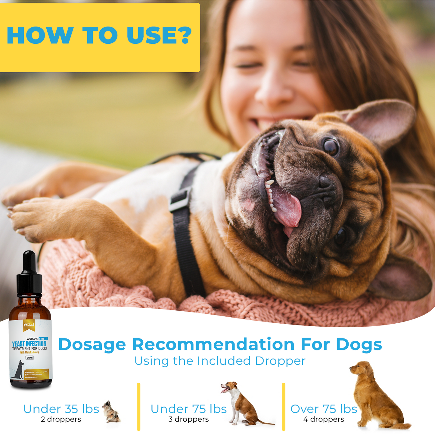 Kilab Natural Yeast Infection Treatment for Dogs.